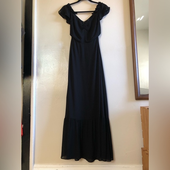 Reformation Butterfly Dress in Black - Picture 8 of 10